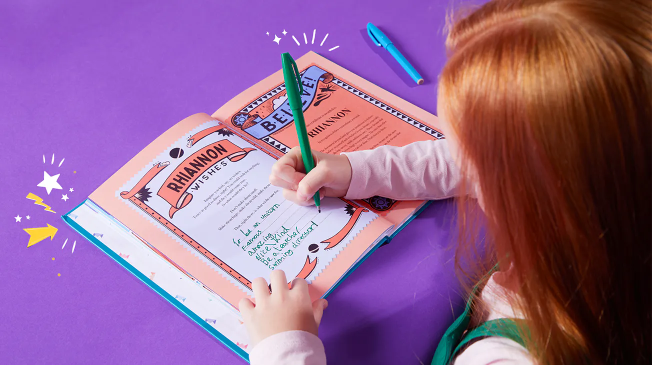 You Are Extraordinary_Girl writing wishes