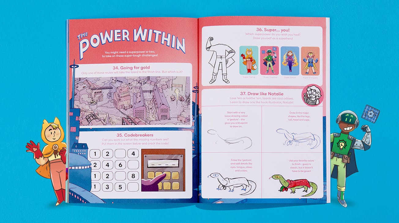Inside of activity book