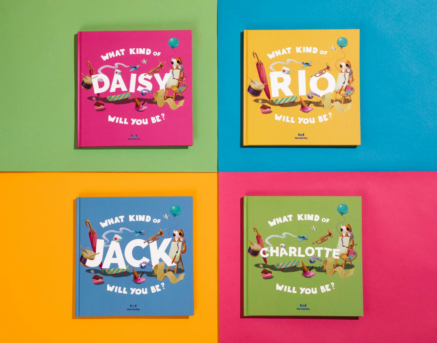 What Kind Of You group shots four covers and contrast backgrounds
